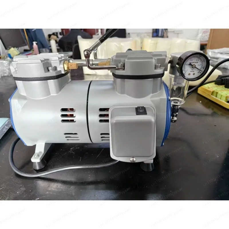V‑Series Silent Oil‑Free Piston Vacuum Pump, Air‑Cooled Low‑Noise Lab Vacuum Pump for Biological & Food Filtration