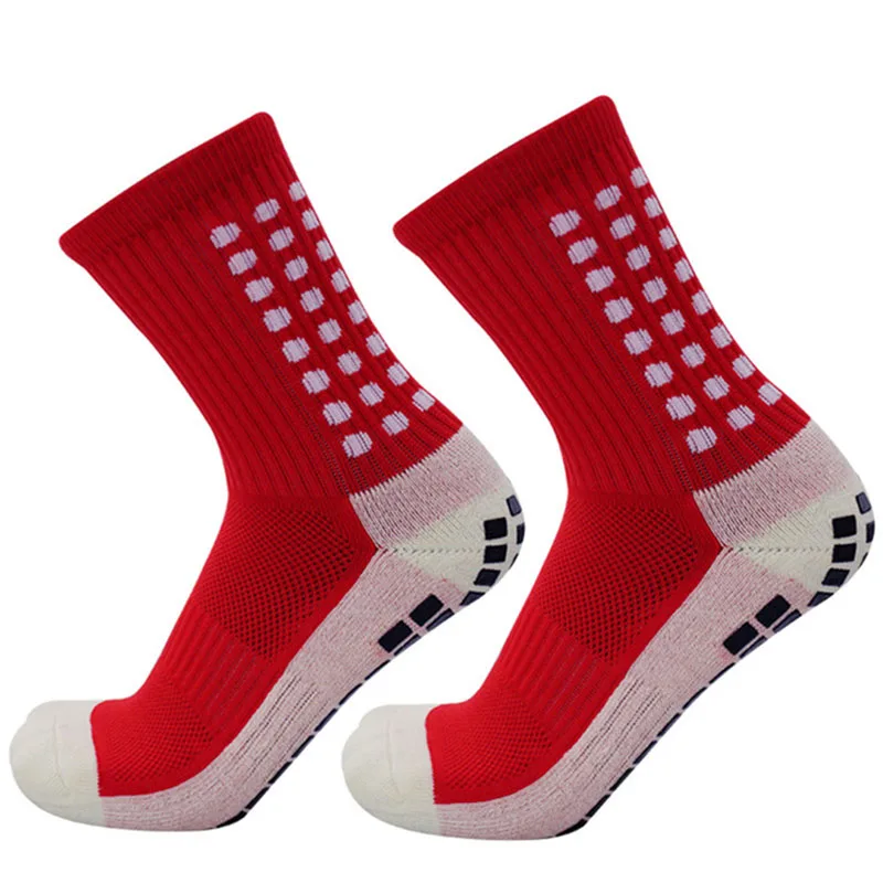 Calcetines de Fútbol de Algodón, Medias de Goma, Transpirable, Antideslizante, Accesorio Deportivo para Correr y Ciclismo, Prenda para Hombre y Mujer, Artículo de Deporte para Verano