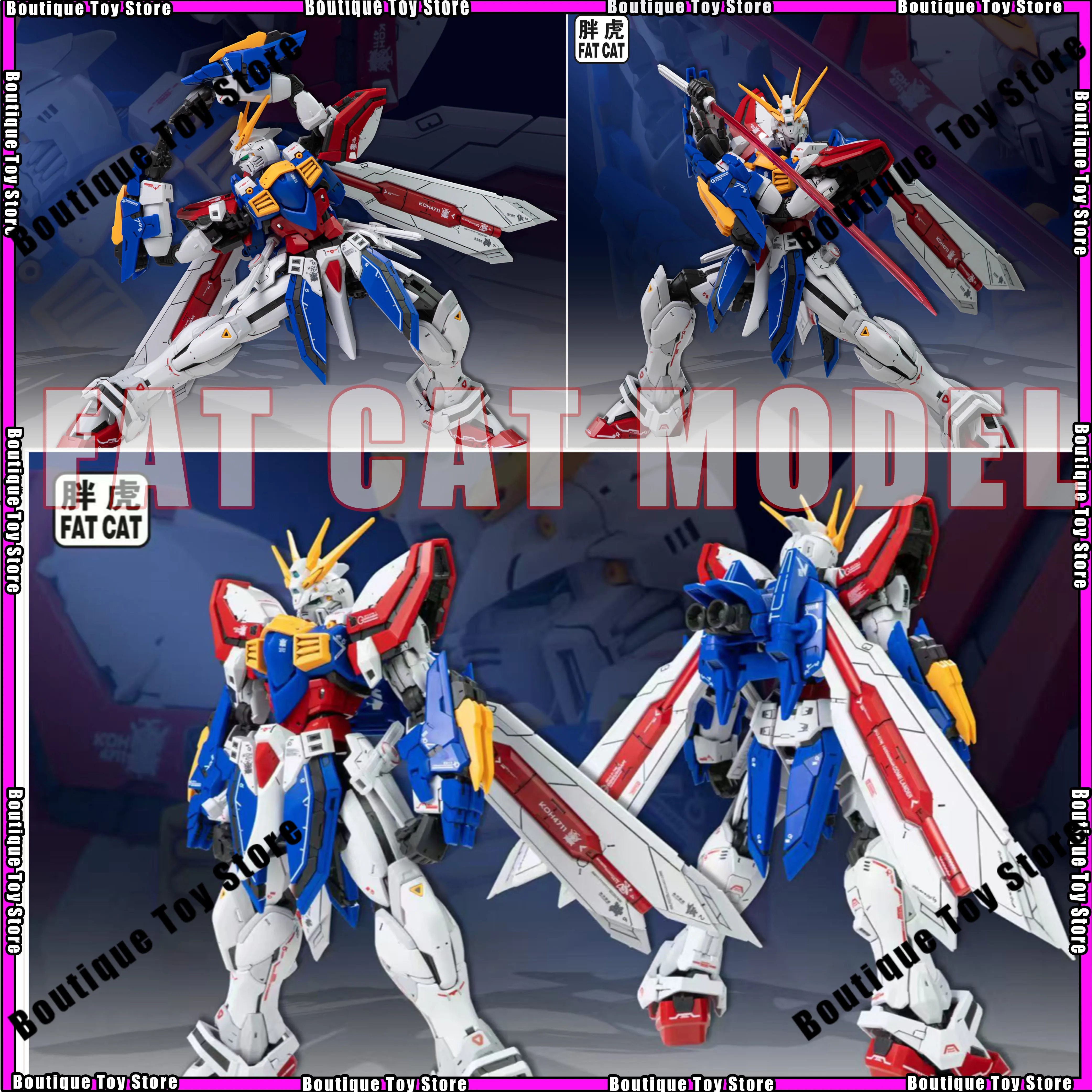 

Hot Fat Cat Mg Model God 1/100 Model Ver 2.0 Assembly Model Kit Rgu Movable Joints Collectible Robot Kits Models Gifts Toys