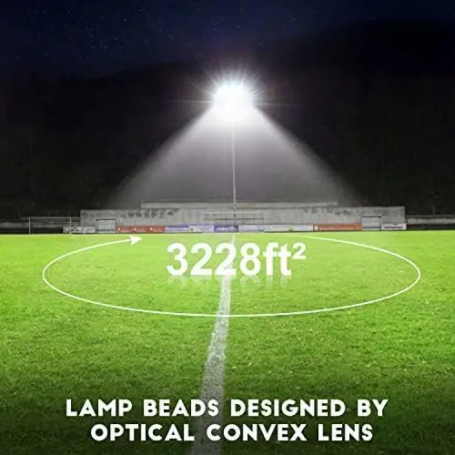 LED Stadium Lights Outdoor 1500 Watt Equivalent Wider Lighting Angle Led Flood Light