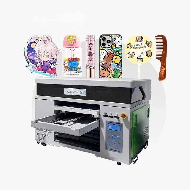 Hot Sale 4060 Multifunctional Uv Dtf and Uv Flatbed All in One Uv Printer Machine with Two Printhead