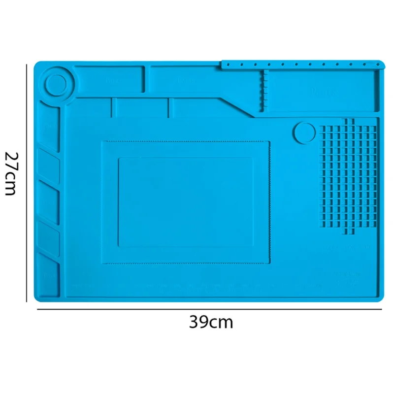 AF91-ESD Heat Insulation Soldering Mat Computer Phone Repair Tool Kit Silicone Repair Pad Heatresistant Maintenance 39 X 27Cm