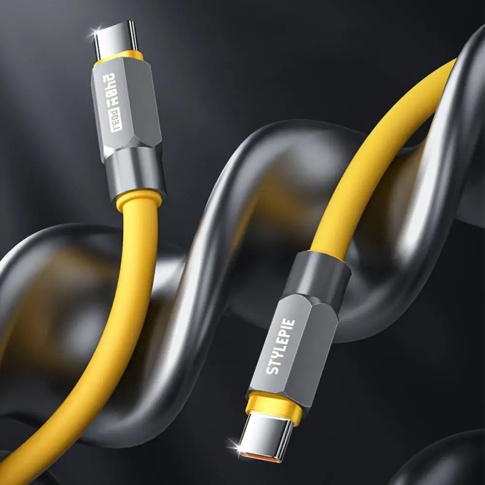 

TPE USB Type C to C Cable Double Headed Lightweight Fast Charging Wire Charging PD 240W Type C Data Cable Laptop Hub