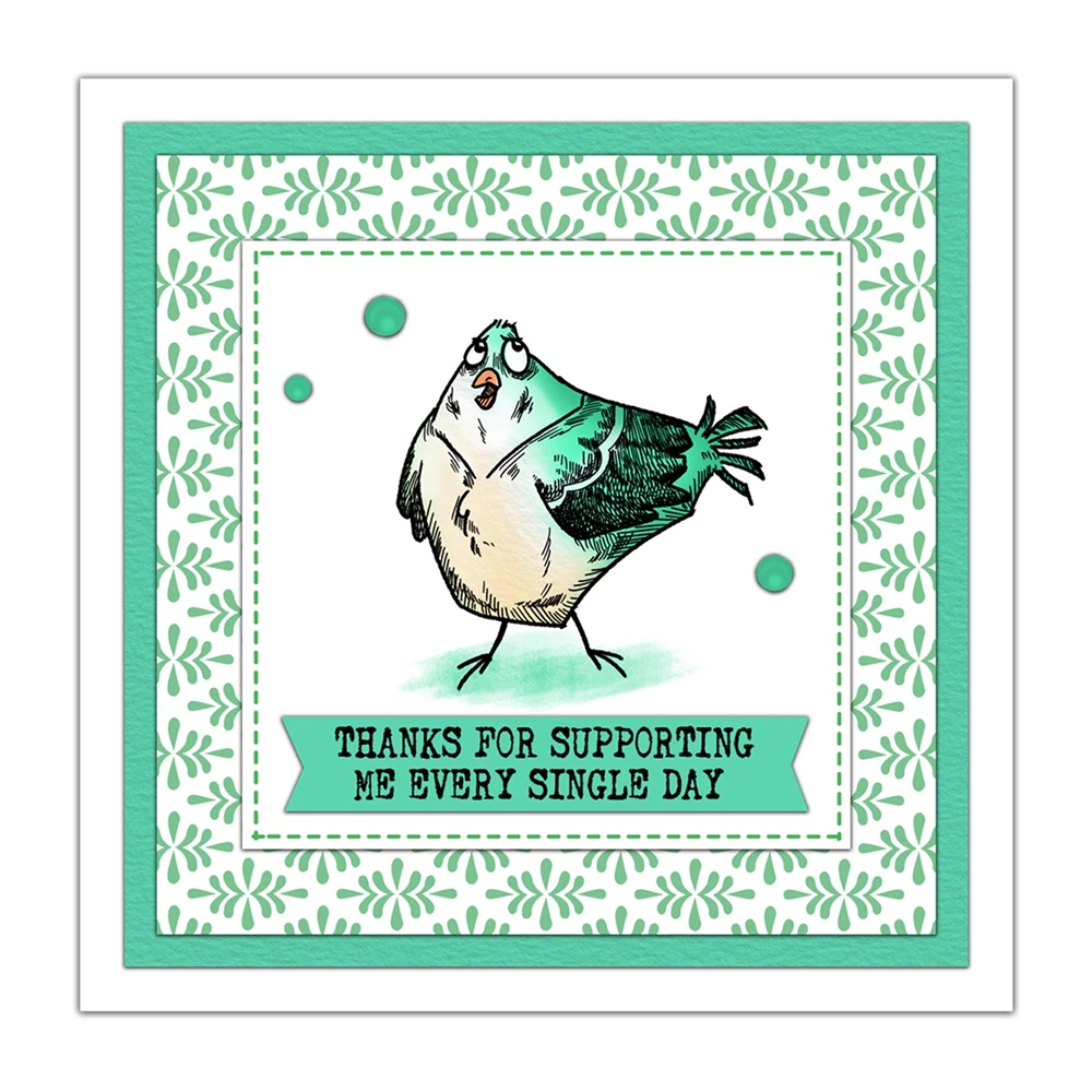 Ensemble de tampons transparents et matrices de découpe pour scrapbooking, cartes en papier, dessin animé animal, timbres exécutifs, temps de oversouris mignon, oiseaux drôles, 2024