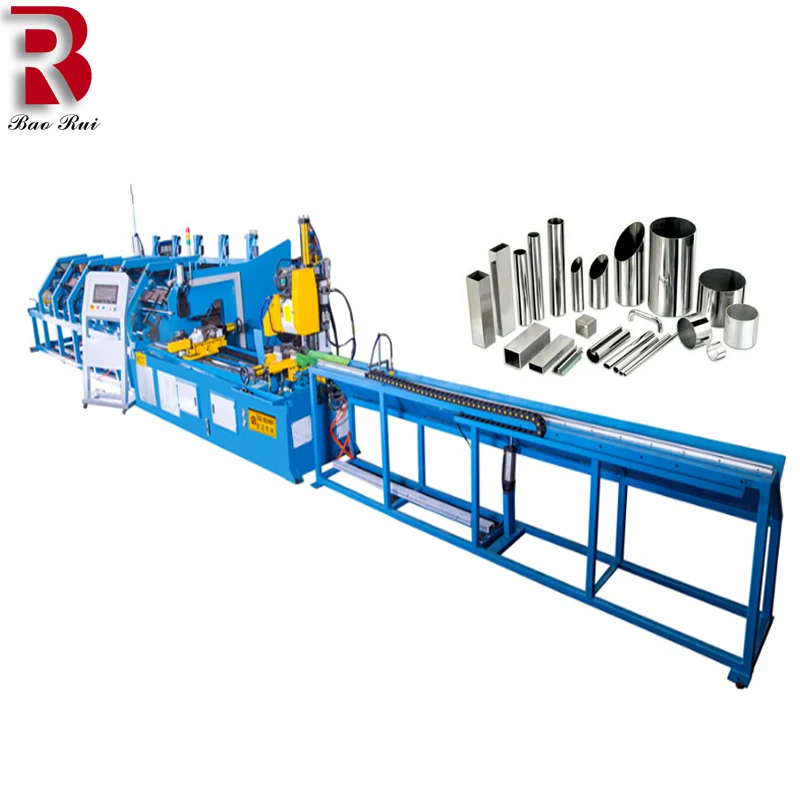 

Automatic CNC Pipe Tube Cutting Machine With Automatic Feeding And Loading Square Oval L-profile Pipe Cutting Machine