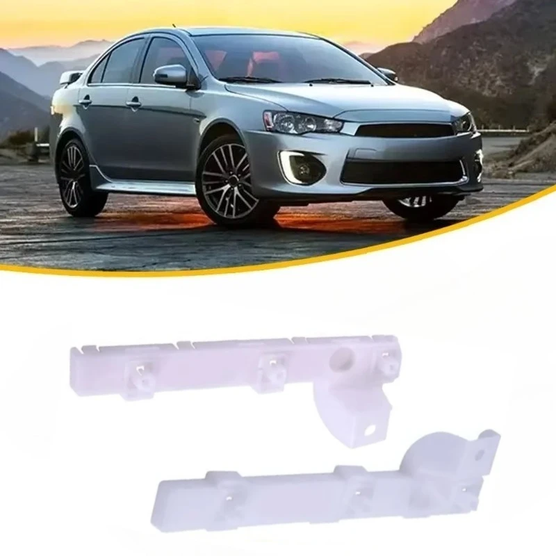 1Pair For Mitsubishi Lancer Except EVO 2008-2017 Left & Right Front Bumper Side Bracket White Bumper 6400A403 6400A404