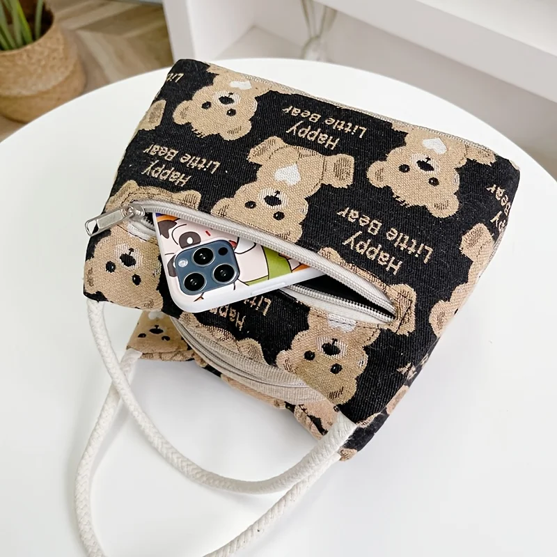 Women's Small Handbag, Available in Multiple Colors, Zipper Closure, High-Quality Hardware, Cute Pattern Mommy Bag view 5