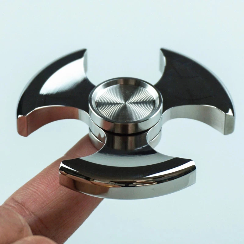 Fidget Spinner de acero inoxidable para aliviar el estrés, juguetes para autismo, TDAH, terapia de ansiedad, Gadgets EDC, cosas geniales para niños