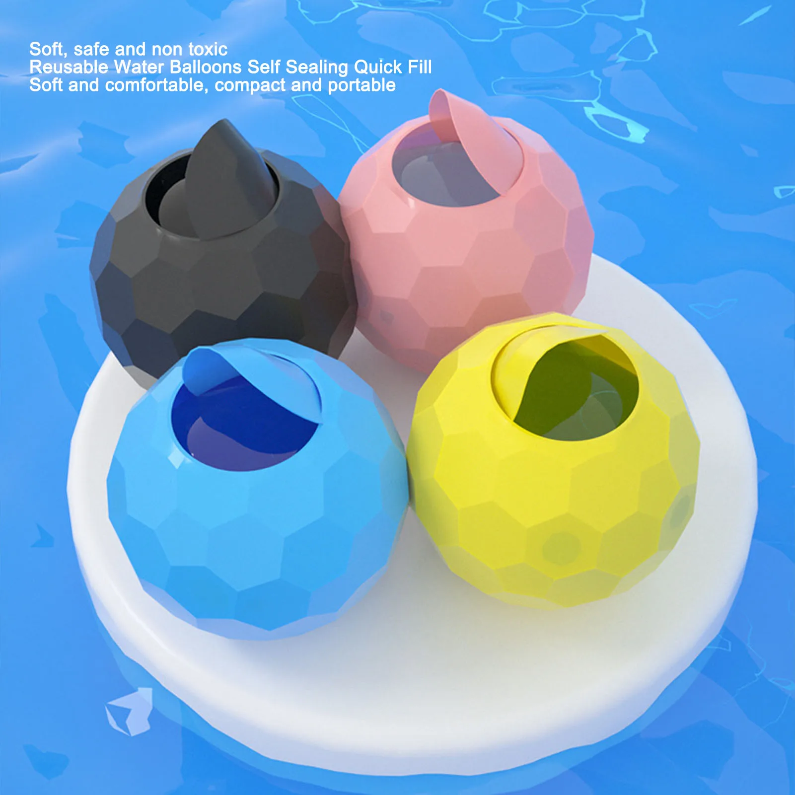 10 pçs balões de água reutilizáveis balões de água de silicone auto selagem preenchimento rápido verão piscina praia festa jogo brinquedo