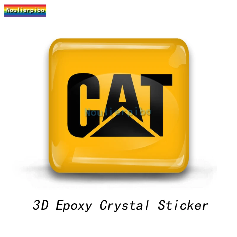 3D Stereo Gel Epoxy Resin CAT Flexible Dome Car Sticker Car Trunk Bumper Window Cell Phone Vinyl Waterproof Reflective Decal