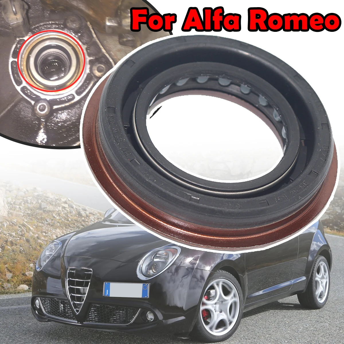 

Drive Shaft Oil Seal Drivetrain Driveshaft Gearbox Axle Ring 71734264 Accessories For Alfa Romeo 156 159 166 Brera Mito Spider