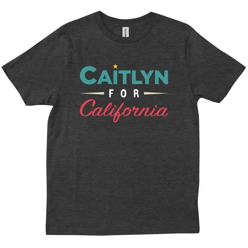 Caitlyn For California Governor Jenner CA Replace Newsom Trans Rights T shirt