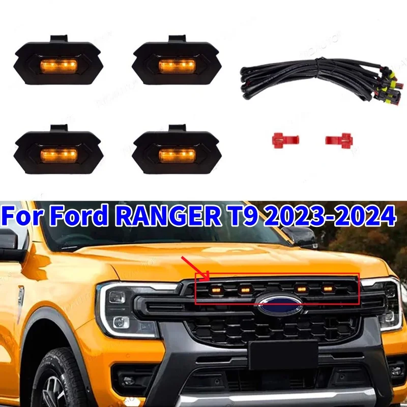 4Pcs/Set Car Grille… - image