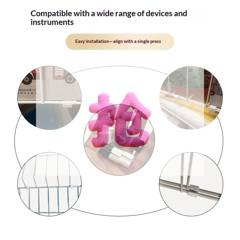 20Pcs Plastic Connector Fittings DIY Modular Grid Panel Assembly Kit For Pet Playpen Cat And Dog Fence Enclosures Grid Panel