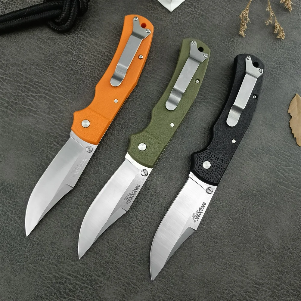 2024 DOUBLE SAFE Hunter Folding Knife 440C Blade Nylon Fiber Handles Outdoor Tactical Knife Camping EDC Multifunction Knives