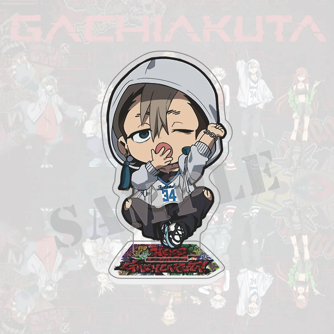 Gachiakuta Acrylic Stand Anime Figure, Chibi Rudo Engine Cute Desktop Decoration, Manga Fan Collectible Gritty Action Keychain