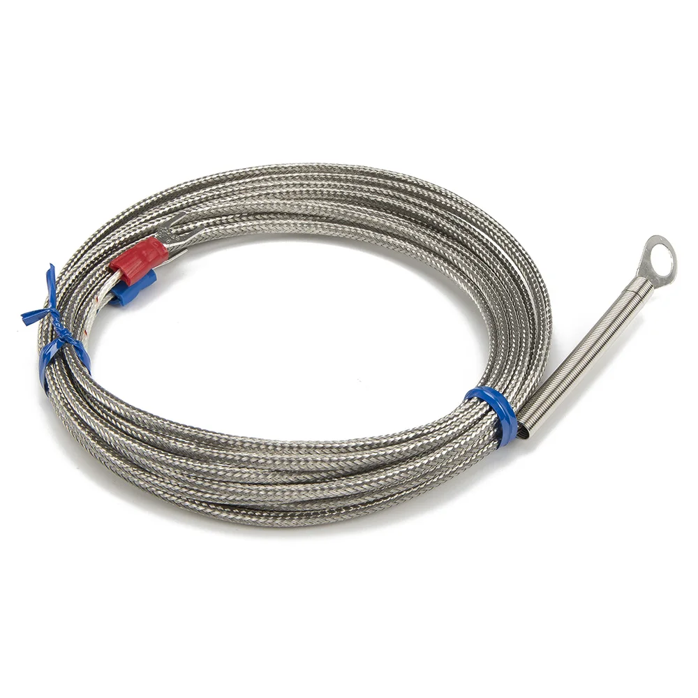 FTARR01 K E J type 3m metal screening cable 4mm 5mm 6mm 14mm diameter hole ring head thermocouple temperature sensor