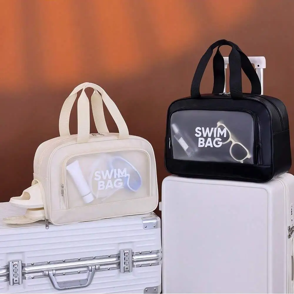 New large capacity solid color handbag travel bag daily shoulder bag organization bag for travel luggage storage bag