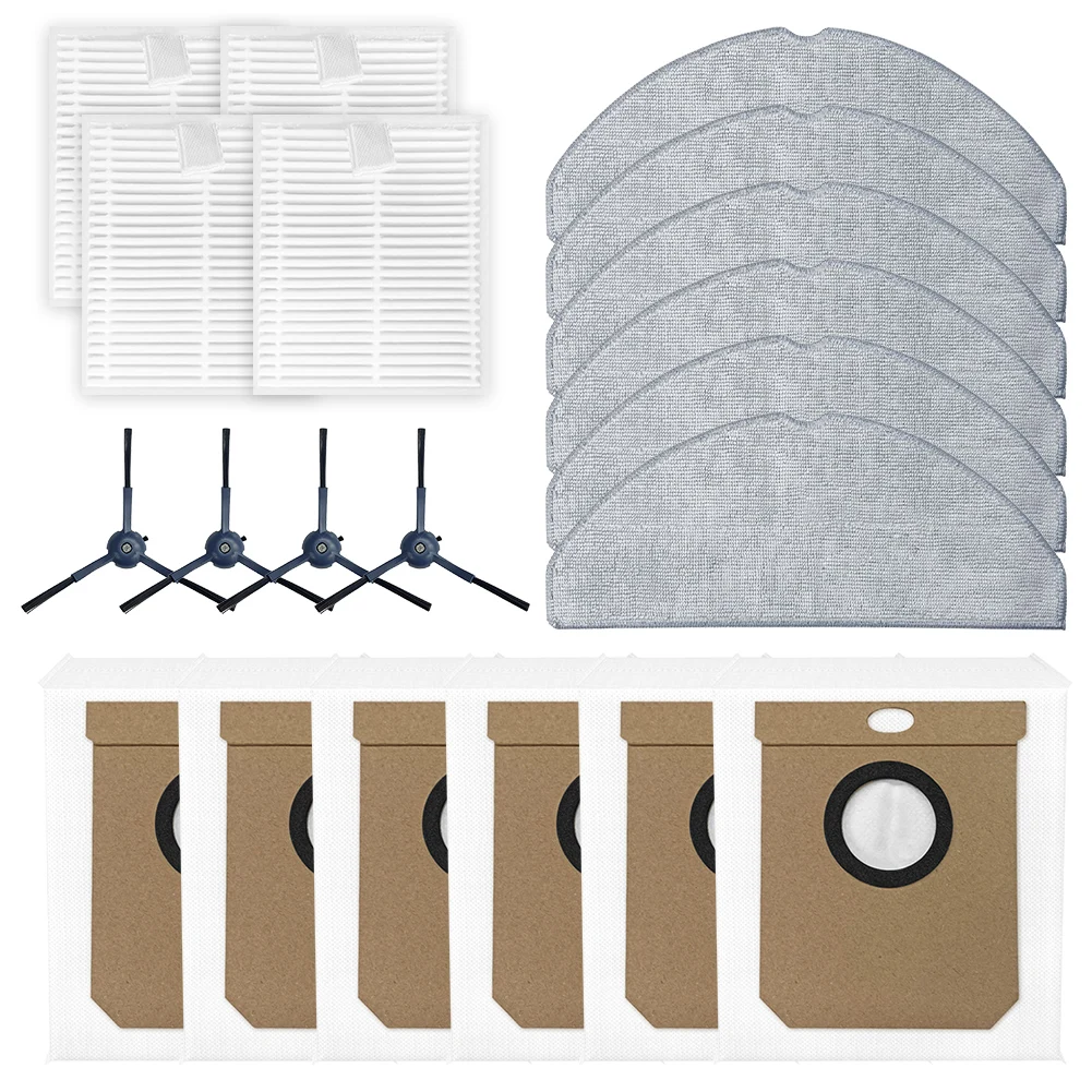 1 مجموعة تصفية ممسحة القماش كيس لجميع الغبار مجموعة فرش جانبية ل Cecotec ل Conga 8490 ل في نهاية المطاف الترا قوة فراغ قطع غيار الأجهزة المنزلية #4