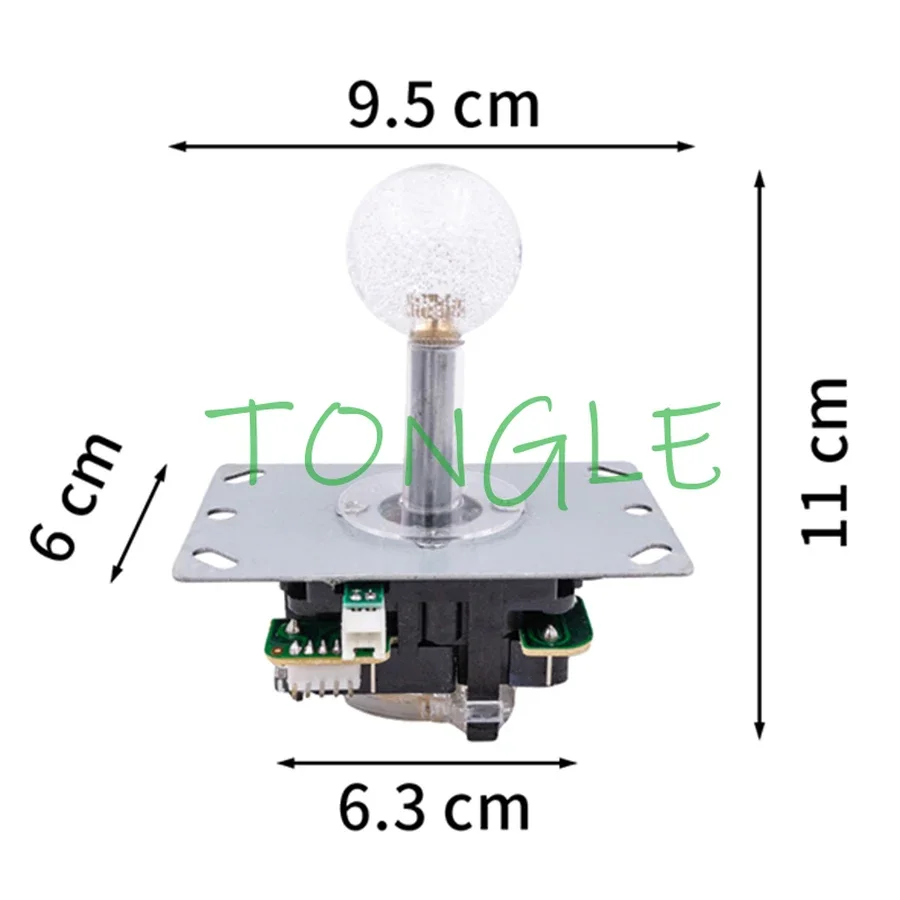 5V Colorful Lights Led Joystick Illuminated Stick Crystal Topball for Jamma Arcade Fighting Game Machine Toy Crane Fishing