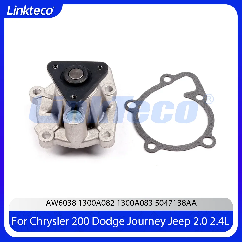 Engine Parts Coolant Water Pump Fit 2.0 L 2.4 L For 07-17 Chrysler 200 Dodge Journey Jeep Compass Mitsubishi Lancer 2.0L 2.4L