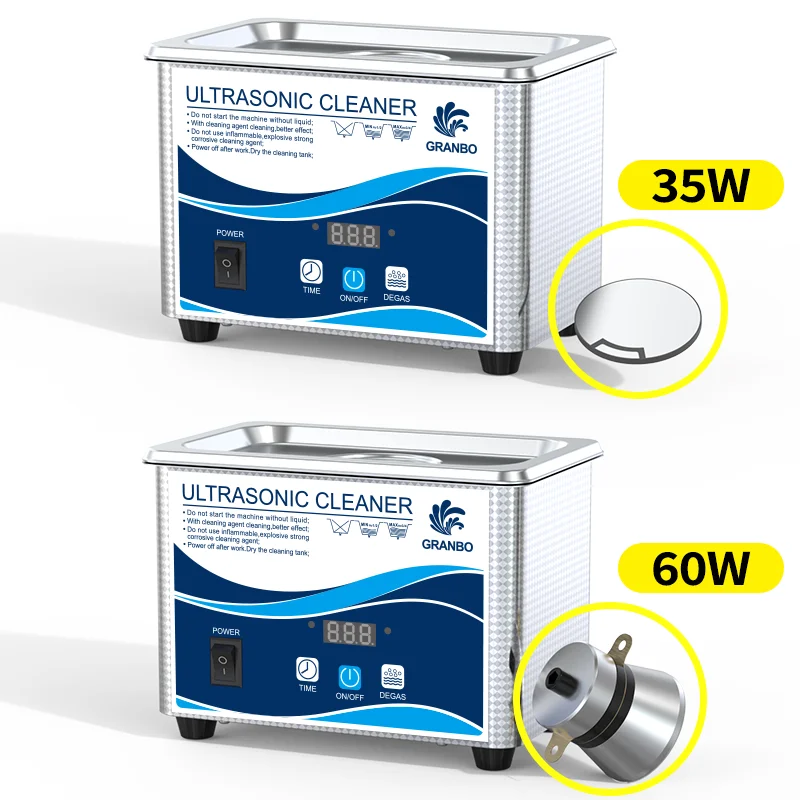 Household Digital Ultrasonic Cleaner, banho de aço inoxidável, ultra-som Lavagem para Relógios Jóias, 60W, 110V, 220V, 800ml