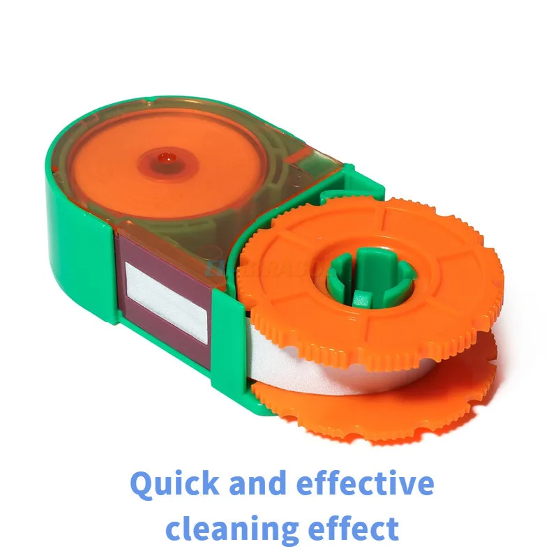 Komshine KCC-600 Fiber Optical Cleaner Cassette 500 Times Option Replaceable Belt Core Clean FC SC ST D4 MU LC MT DIN FTTH