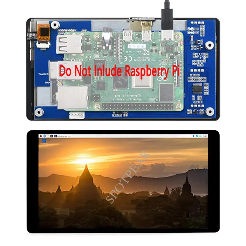 

Raspberry Pi 5,5-дюймовый сенсорный ЖК-экран 2K, MIPI-HDMI, совместимый с компьютерным ПК, дисплей 1440×2560