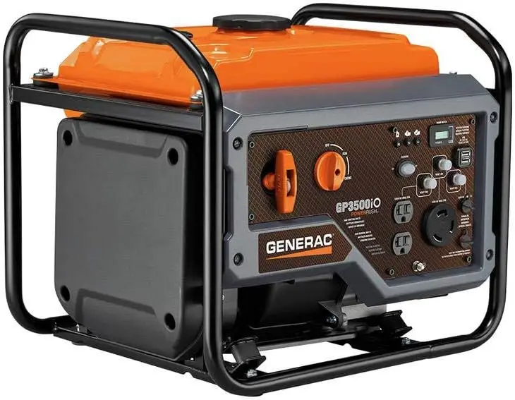 GP3500iO 3,500-Watt Gas Powered Open Frame Portable Inverter Generator - Quieter & Lighter Design with Increased S