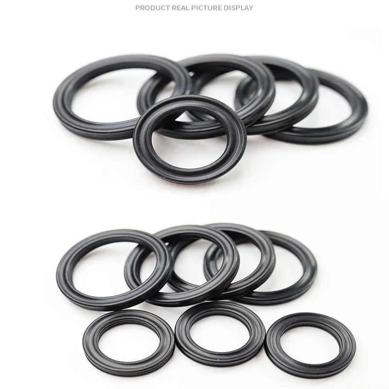 CS 2,62 mm, schwarzer NBR-Ring, vier Lippen-Dichtungsringe, Nitrilkautschuk, für Hydraulikzylinder, Kolbenstangen. Innendurchmesser 1,24–247,32 mm – Detail 2