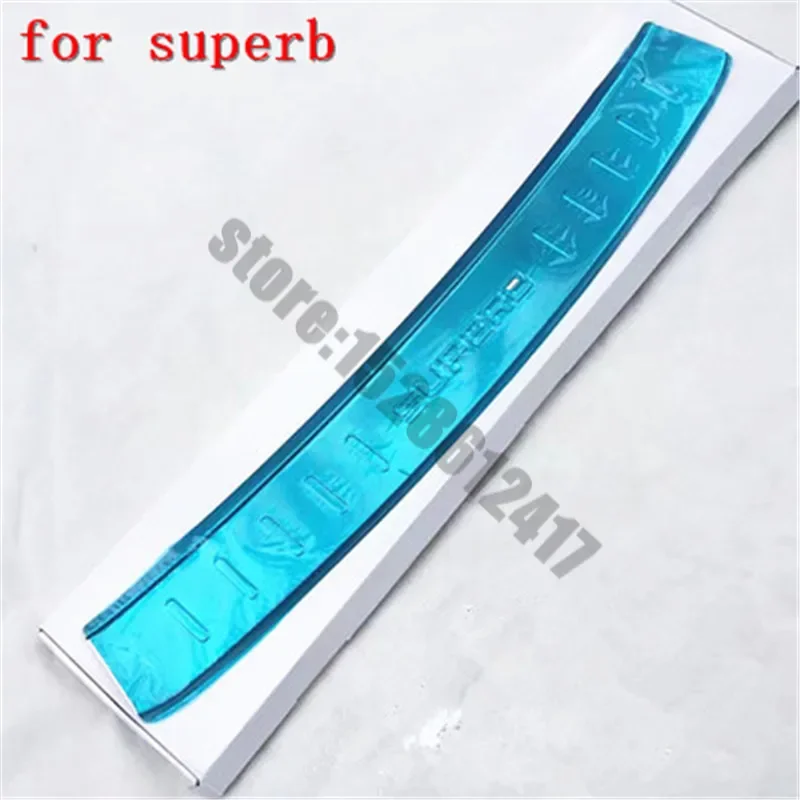 Stainless Steel Rear Bumper Protector Sill Trunk Tread Plate Trim for Skoda superb 2016 2017 2018 Car Styling Accessories