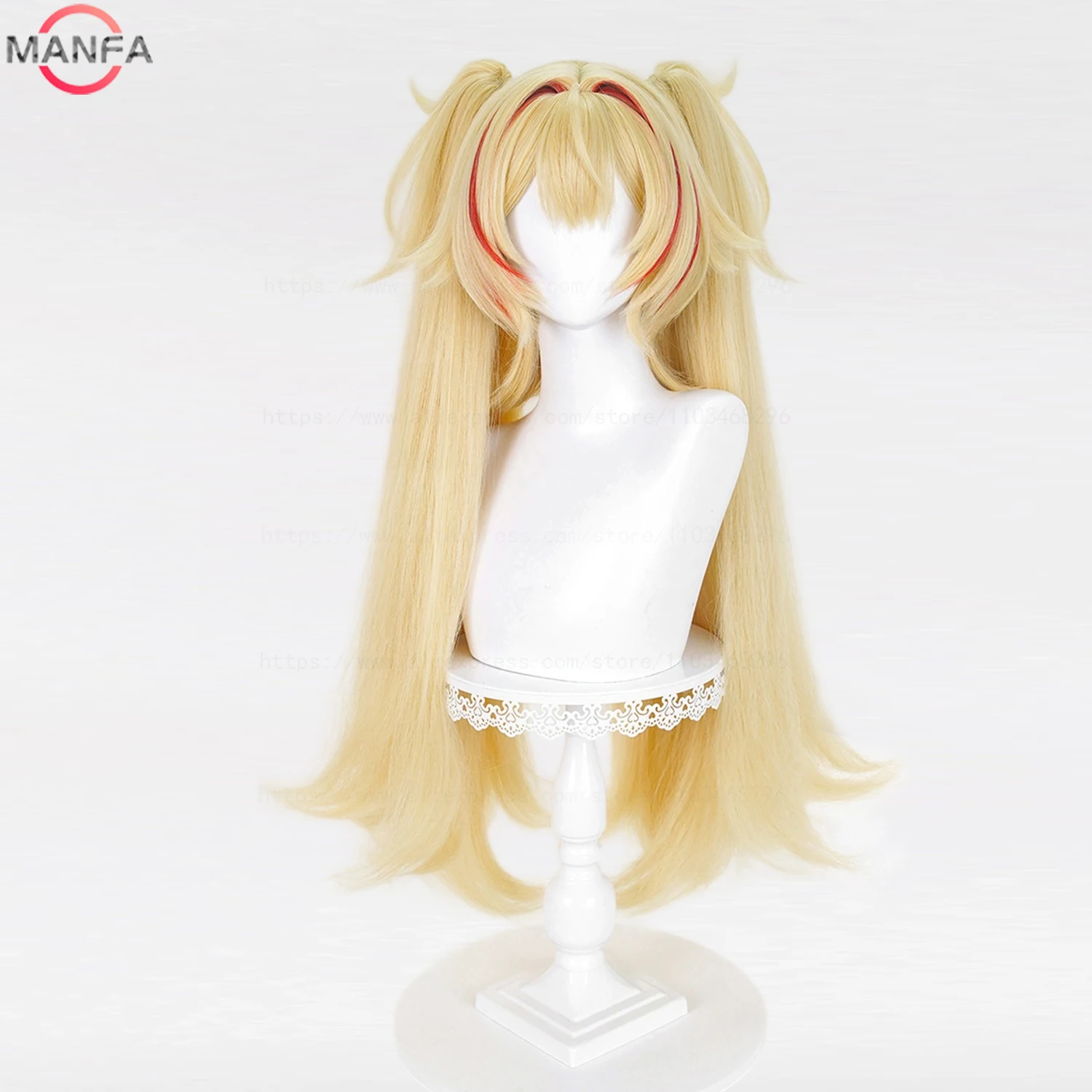 ZZZ High Quality Claret Flint Cosplay Wig Heat Resistant Synthetic Hair Wigs + Wig Cap