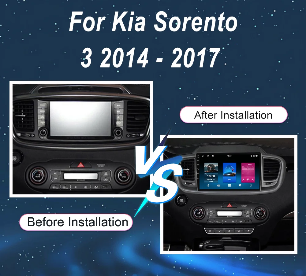 Android Car Multimidia Player For Kia Sorento 3 2014 - 2017 Auto Radio Stereo GPS Navigation Carplay 2din 2 din DVD Touch Screen