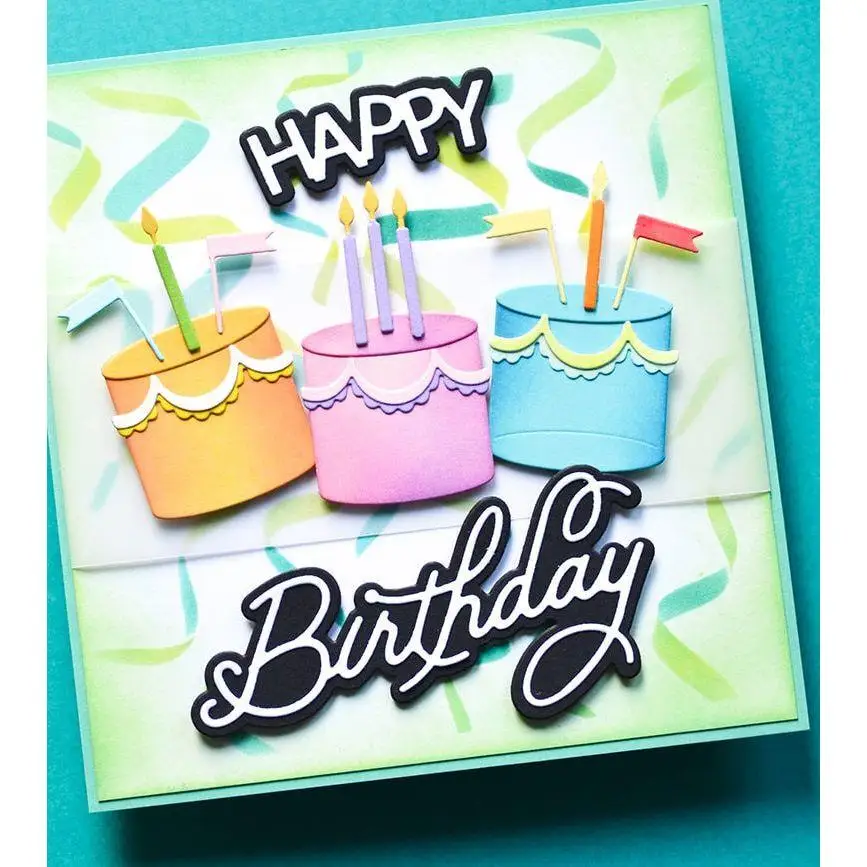 Birthday Balloon Bouquet Bird Metal Cutting Dies Clear Stamps Stencil Hot Foil DIY Scrapbook Gift Card Craft Template 2025 New