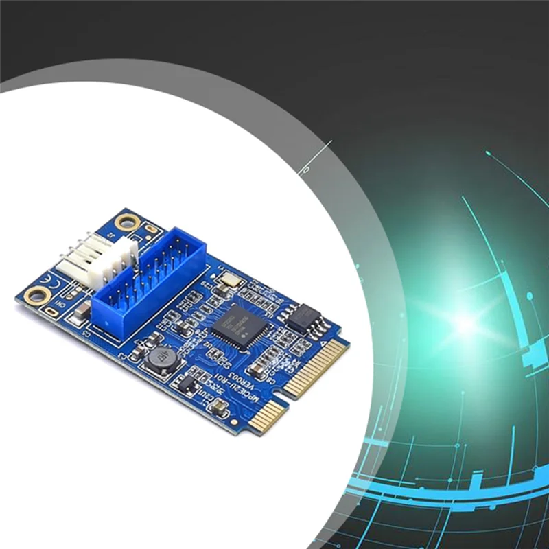 

Карта адаптера расширения USB3.0 5 Гбит/с MINI PCI-E на 19-контактный MINI PCIE для Win 7/8 10/Linux