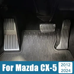 Per Mazda CX5 CX-5 KE KF 2012-2019 2020 2021 2022 2023 2024 alluminio auto pedale acceleratore freno frizione pedale copertura poggiapiedi Pad