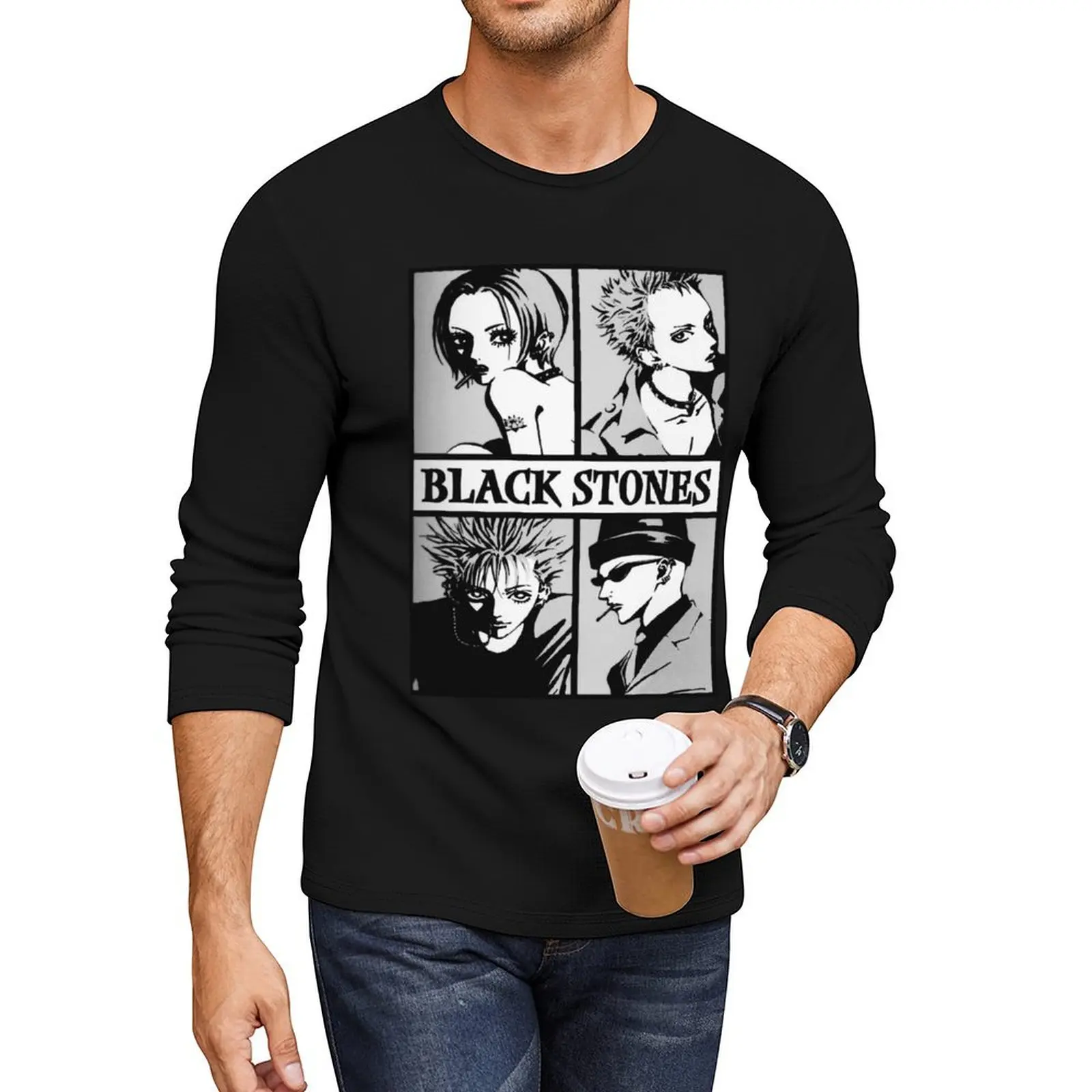 nana anime Inspired Anime Masterpiece Long T-Shirt anime clothes custom t shirt sweat shirts, men