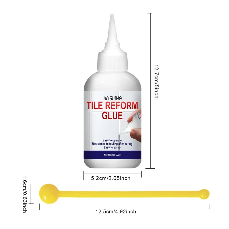 Upgraded Tile Gaps Filler Quick Drying Tile Repair Agent 150ml Tile Filler Tile Repair Fill Gaps & Improve Appearance