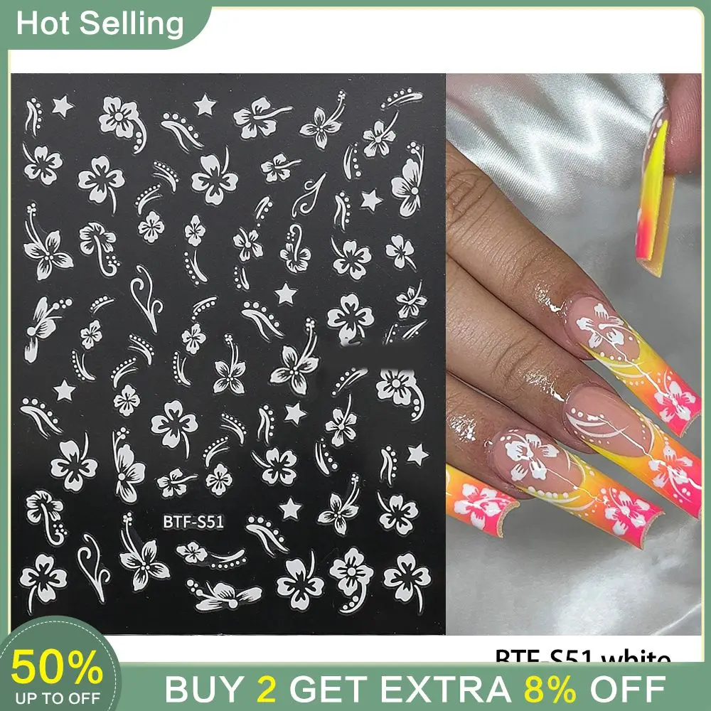 

Nail Art Adhesive Summer Fresh 1.5g Waterproof Sticker Nail Stickers Strong Stickiness 8cm*10.5cm Summer Nail Stickers