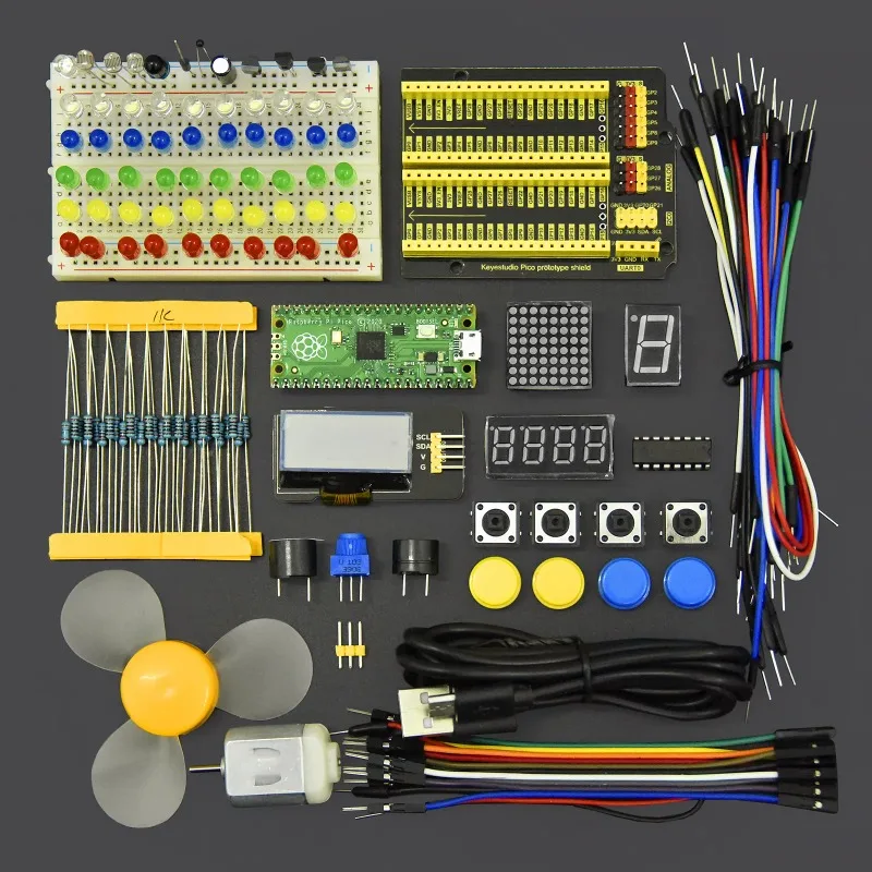 Advanced Sensor Starter Kit Ultimate DIY Bundle for MicroPython & Arduino IDE Programming Compatible with Raspberry Pi Pico