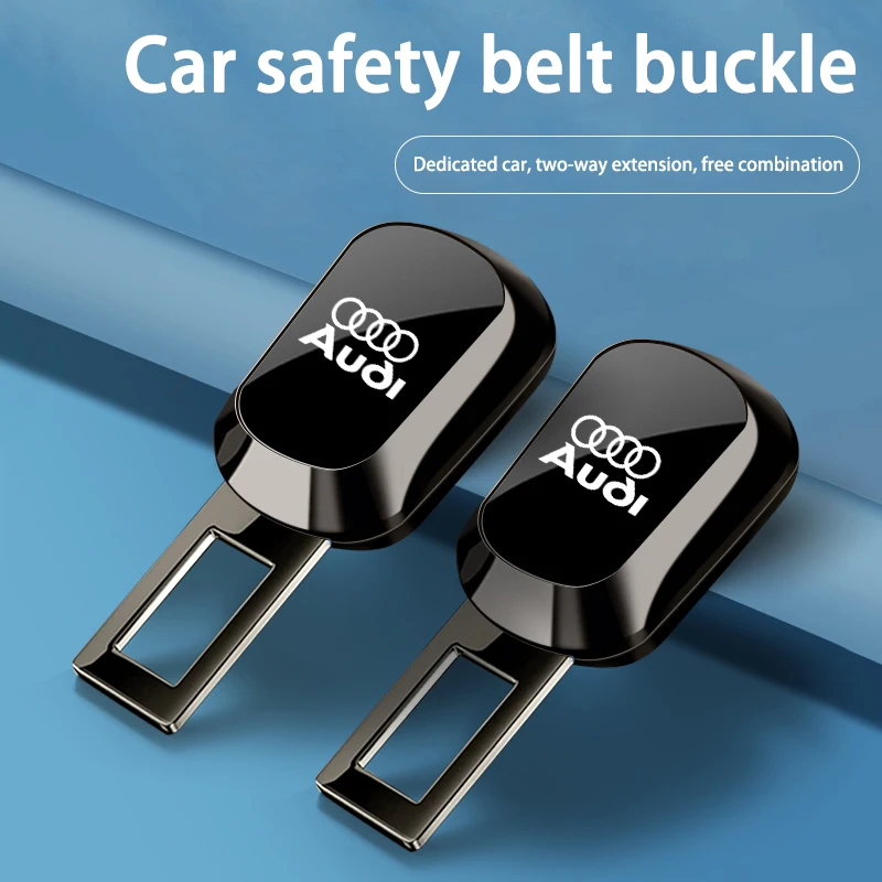 Extensor de Cinto de Segurança Automotivo com Clipe e Trava para Audi Sline A1 A2 A3 A4 A5 A6 A7 A8 Q1 Q2 Q3 Q4 - Acessórios Automotivos