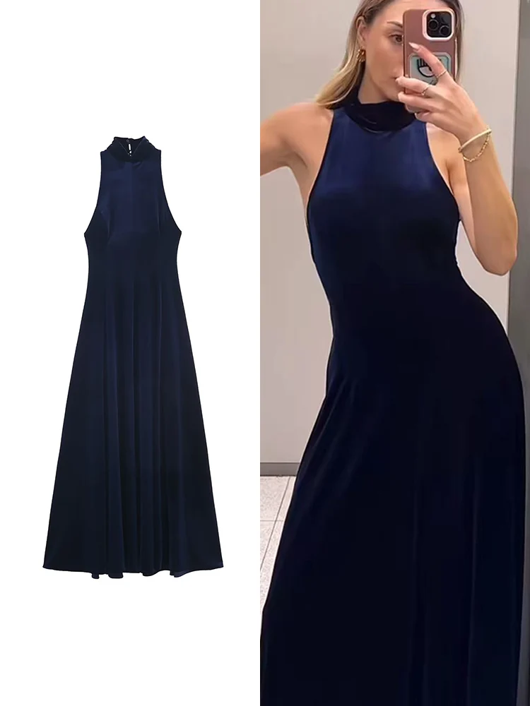 Robe longue de soirée Chic pour femmes, dos nu, Sexy, épaules dénudées, col roulé, slim, mode élégante, vêtements de fête