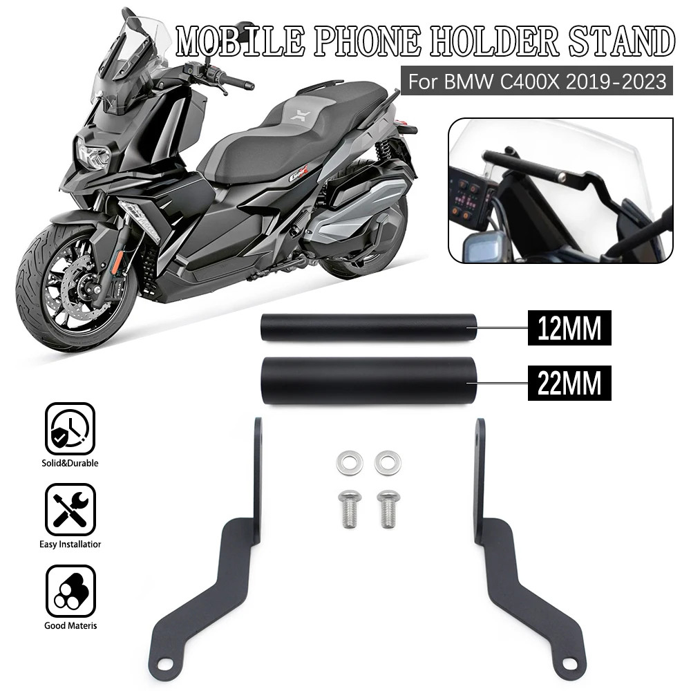 

For BMW C400X C 400 X 400X C400 C400X Motorcycle Accessories SMART Phone GPS Navigation Plate Bracket Handlebar Adapt Holder