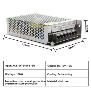 5 V 12 V 24 v Güç Kaynağı 220 V için 12 V 1A 2A 3A 5A 10A 15A 20A Anahtarlama güç Kaynağı 5 V 24 V dc Kaynağı 5 12 24 V Volt 220 V güç Dönüştürücü, 110 V 6 Büyük satış güç trafosu, yüksek gerilim-no. 6