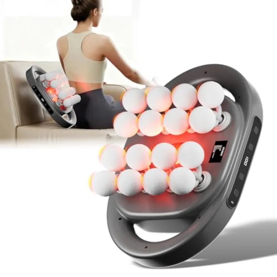 

16-Head Massage Gun Deep Tissue Percussion Massager for Pain Relief Handheld Electric Muscle Massager Back Neck Shoulder and Fu