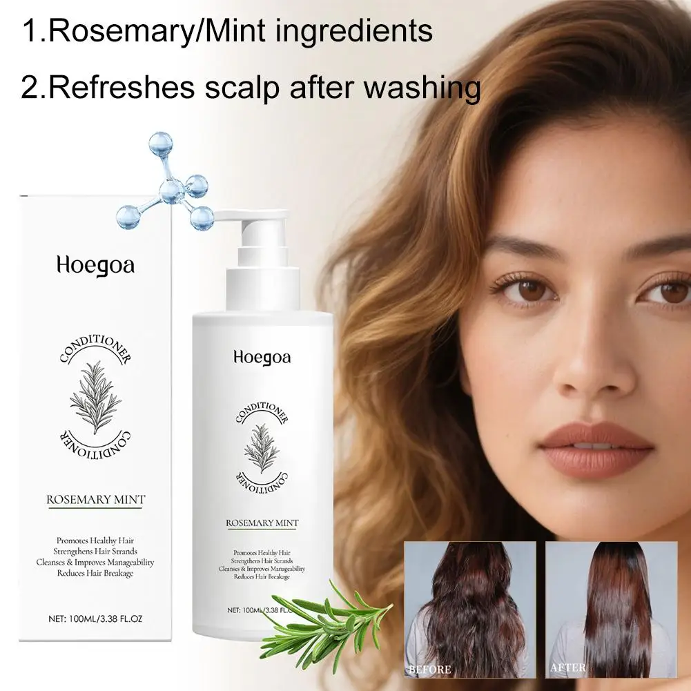 

100mL Hair Care Essential Oil Rosemary Mint Hair Strengthening Oil Nourishing Treatment for Ends and Dry Organics Hair V4T7