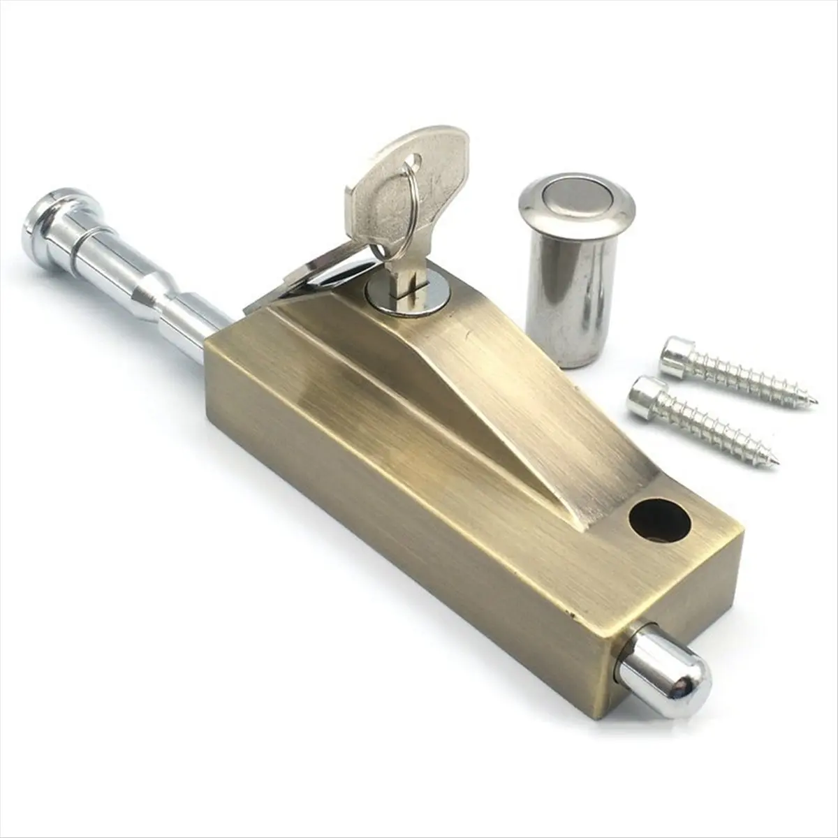 BHBL Revolving Door Door Frame Door Lock Double Door Spring Anti-Theft Interlocking Home Hardware Decoration B