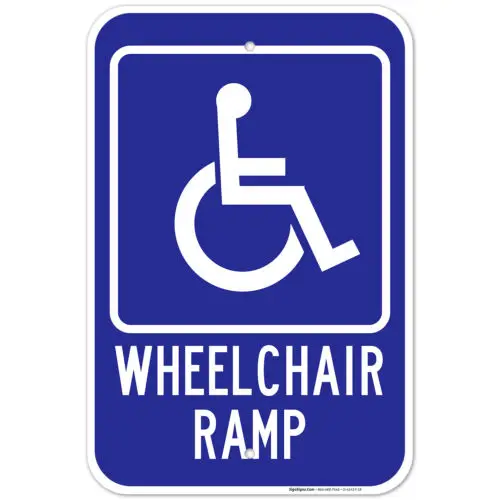 Wheelchair Ramp Sign,