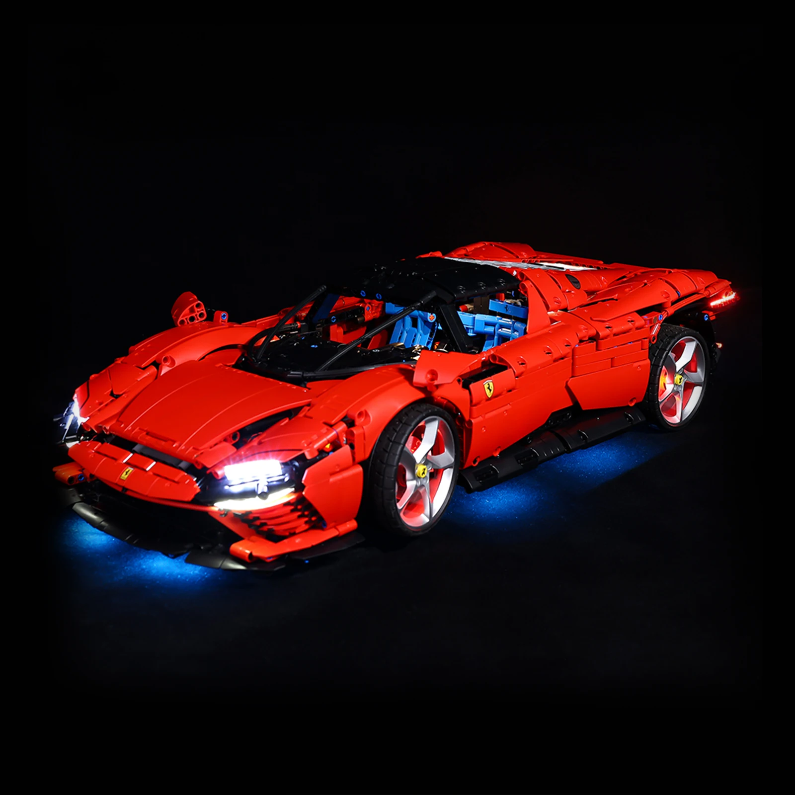 Kyglaring LED-lichtset geschikt voor Lego Ferrari Daytona SP3 42143 bouwsteen decoratieve lamp exclusief model