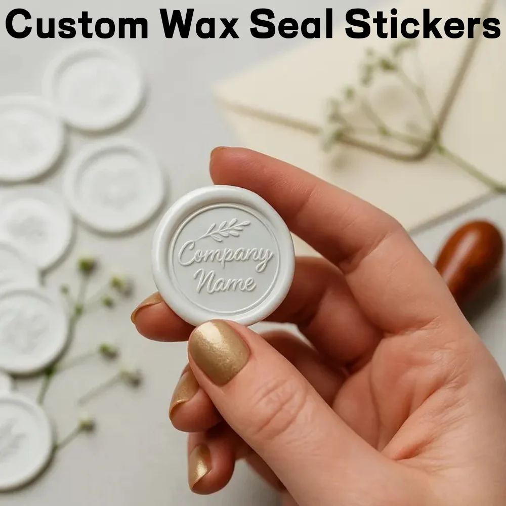 50/100/200/300pcs Custom Wedding Wax Seal Stickers, 101 Colors of Self-adhesive Wax Seal Stickers, Decorate Wedding Invitations